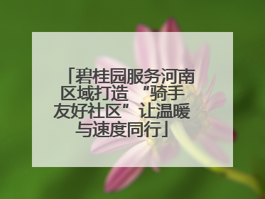 碧桂园服务河南区域打造 “骑手友好社区”让温暖与速度同行